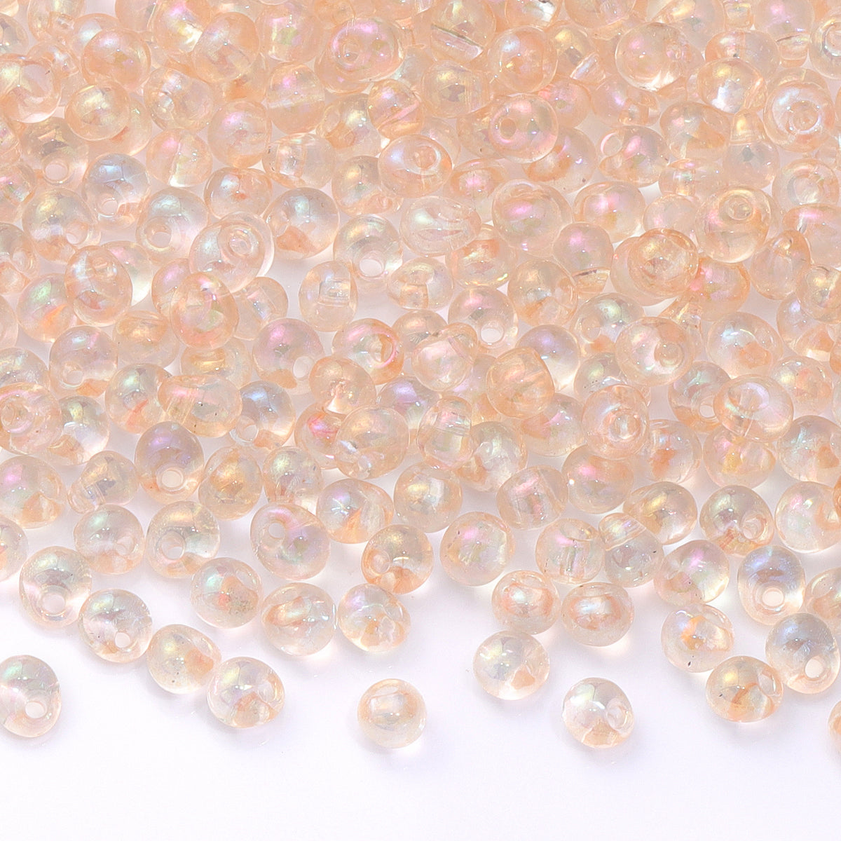 TMAB009 Transparent AB Drop Shape Glass Seed Beads