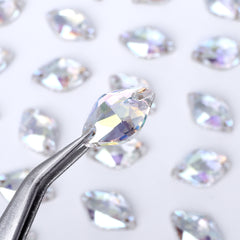 Crystal Transmission Lemon Shape High Quality Glass Sew-on Rhinestones