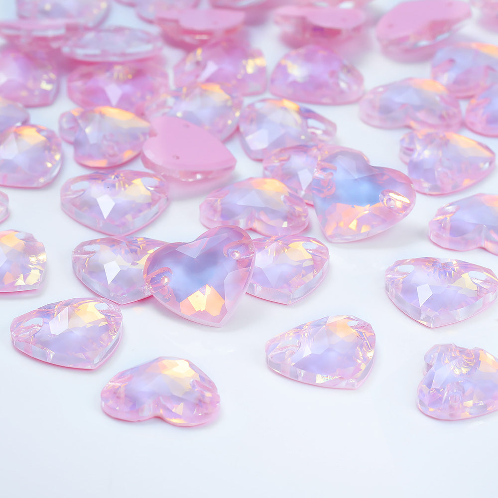 Rosaline AM Heart Shape High Quality Glass Sew-on Rhinestones WholesaleRhinestone