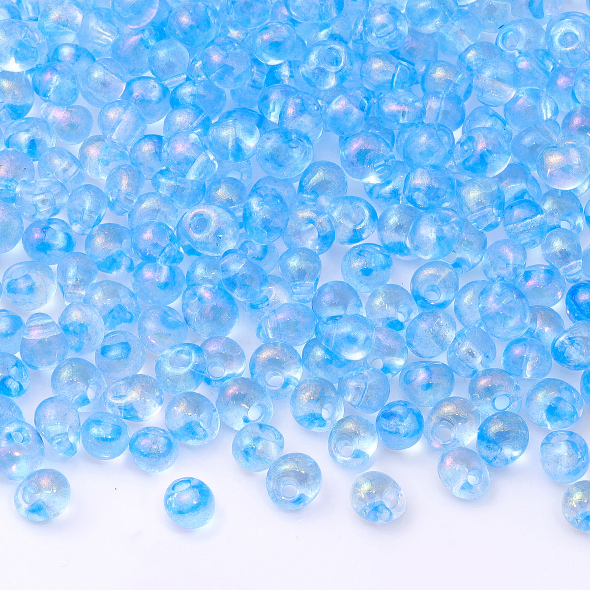 TMAB005 Transparent AB Drop Shape Glass Seed Beads WholesaleRhinestone