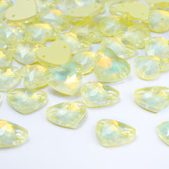 Jonquil AM Heart Shape High Quality Glass Sew-on Rhinestones