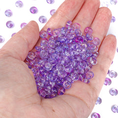 TMTG005 Transparent Candy Series Lucky Buckle Shape Glass Seed Beads