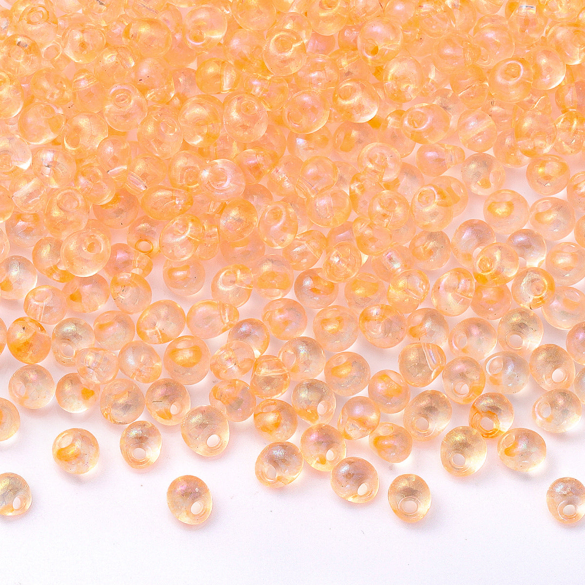 TMAB010 Transparent AB Drop Shape Glass Seed Beads