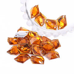 Cosmic Orange Resin Sew-on Rhinestones For Dance Costume