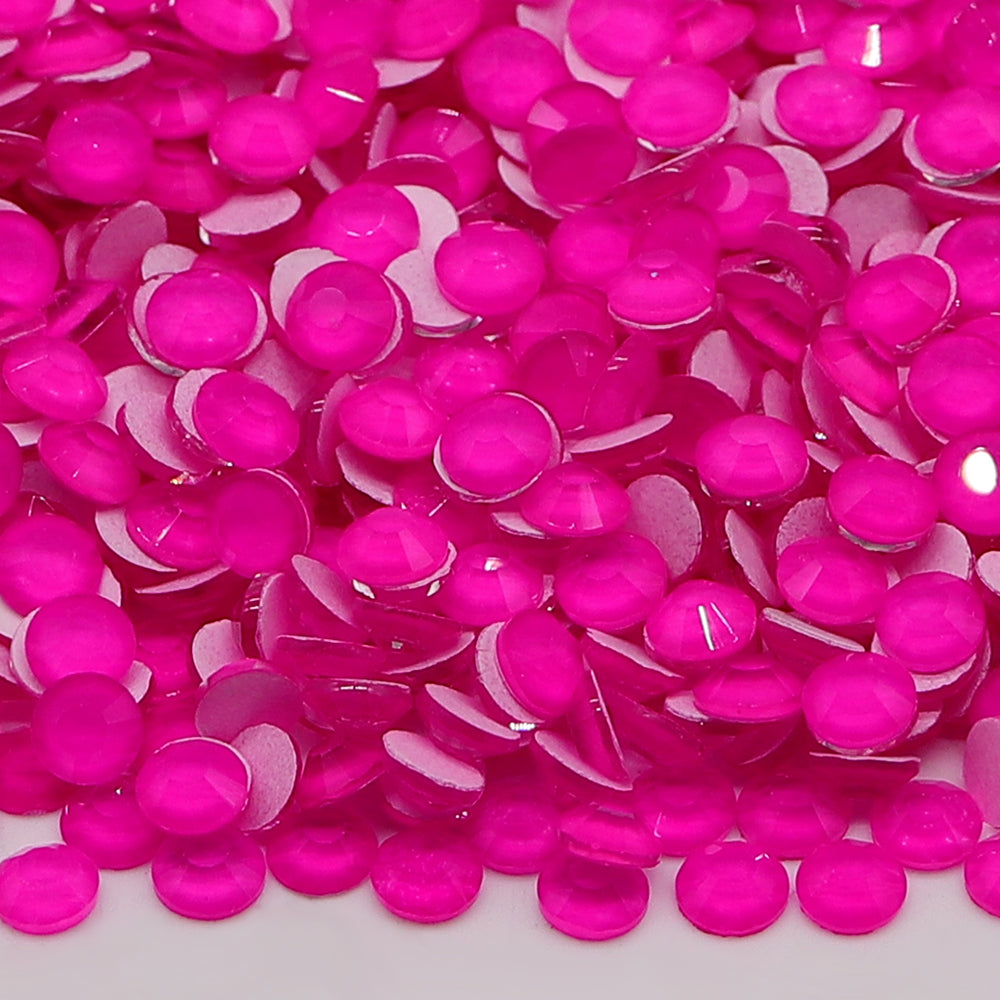 Neon Barbie Pink Glass FlatBack Neon Rhinestones