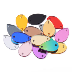 Drop Shape Multi Colors Acrylic Sew-on Mirror For Dance Costume