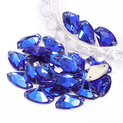 Sapphire Galactic Shape High Quality Glass Sew-on Rhinestones