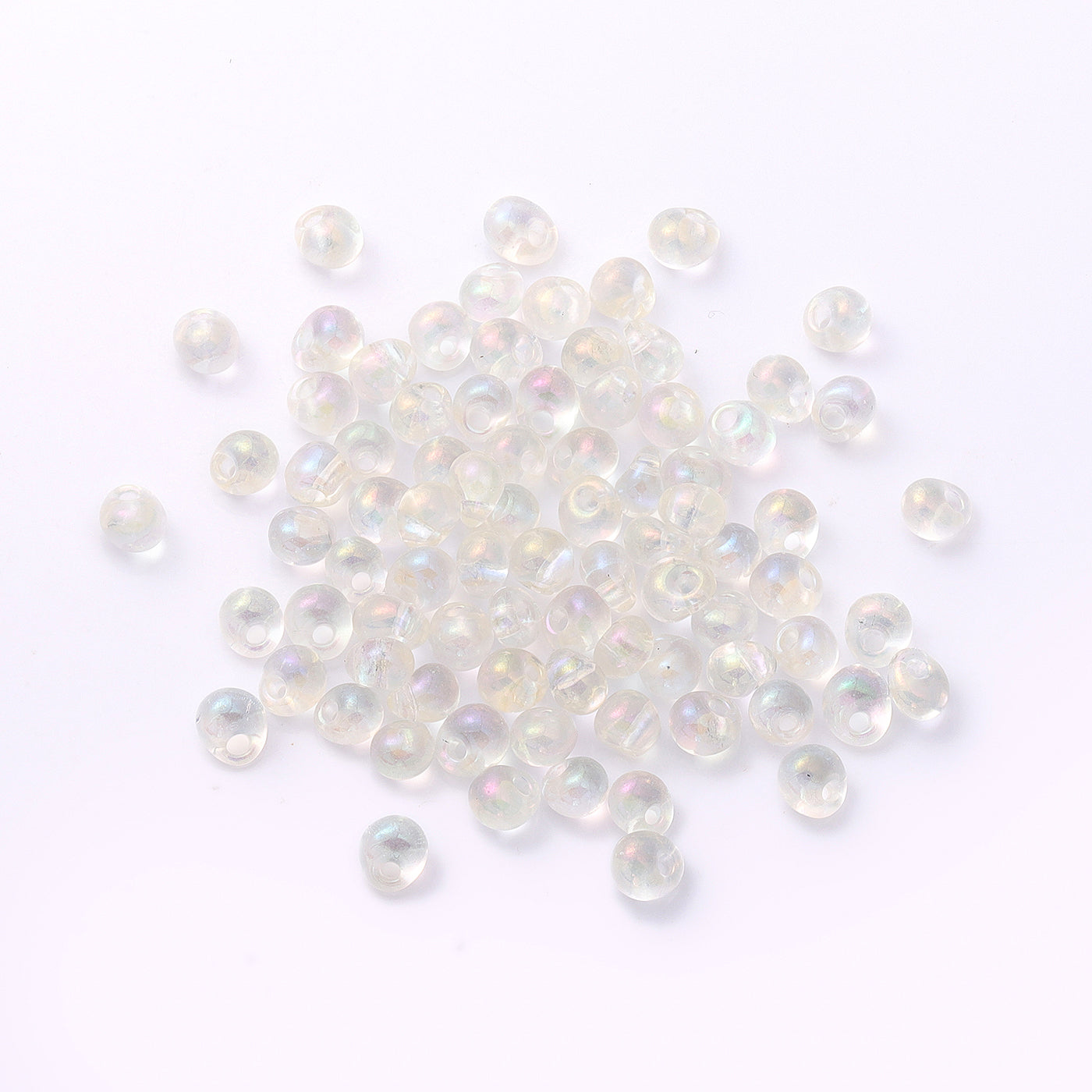 TMAB003 Transparent AB Drop Shape Glass Seed Beads WholesaleRhinestone