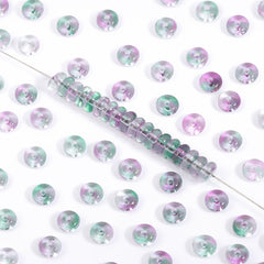 TMTG011 Transparent Candy Series Lucky Buckle Shape Glass Seed Beads