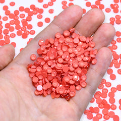 Neon Coral Red Glass FlatBack Neon Rhinestones