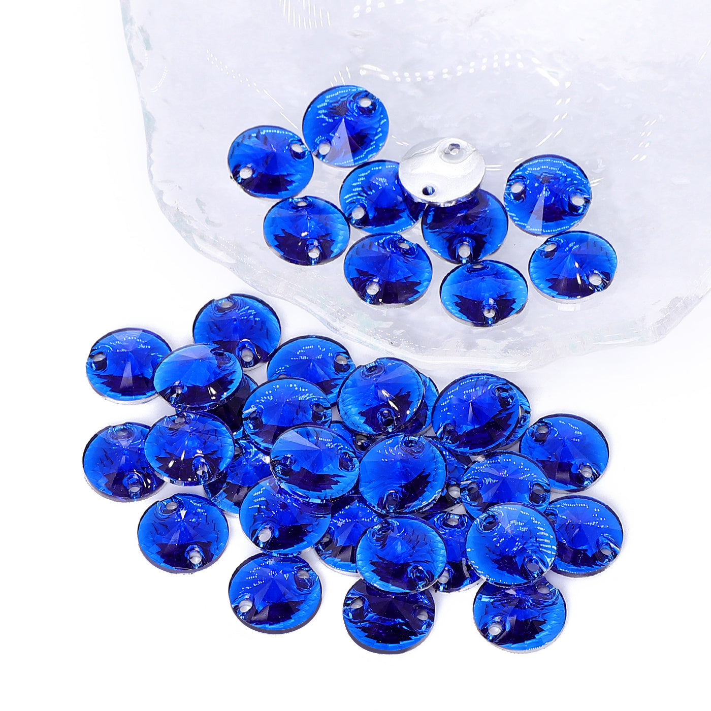 Rivoli Sapphire Resin Sew-on Rhinestones For Dance Costume