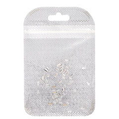 Rectangle Shape Multi Colors Small Size Glass Beveled Flat Back Fancy Rhinestones For Nail Art