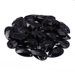 Drop Black Resin Sew-on Rhinestones For Dance Costume