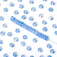 TMTG002 Transparent Candy Series Lucky Buckle Shape Glass Seed Beads