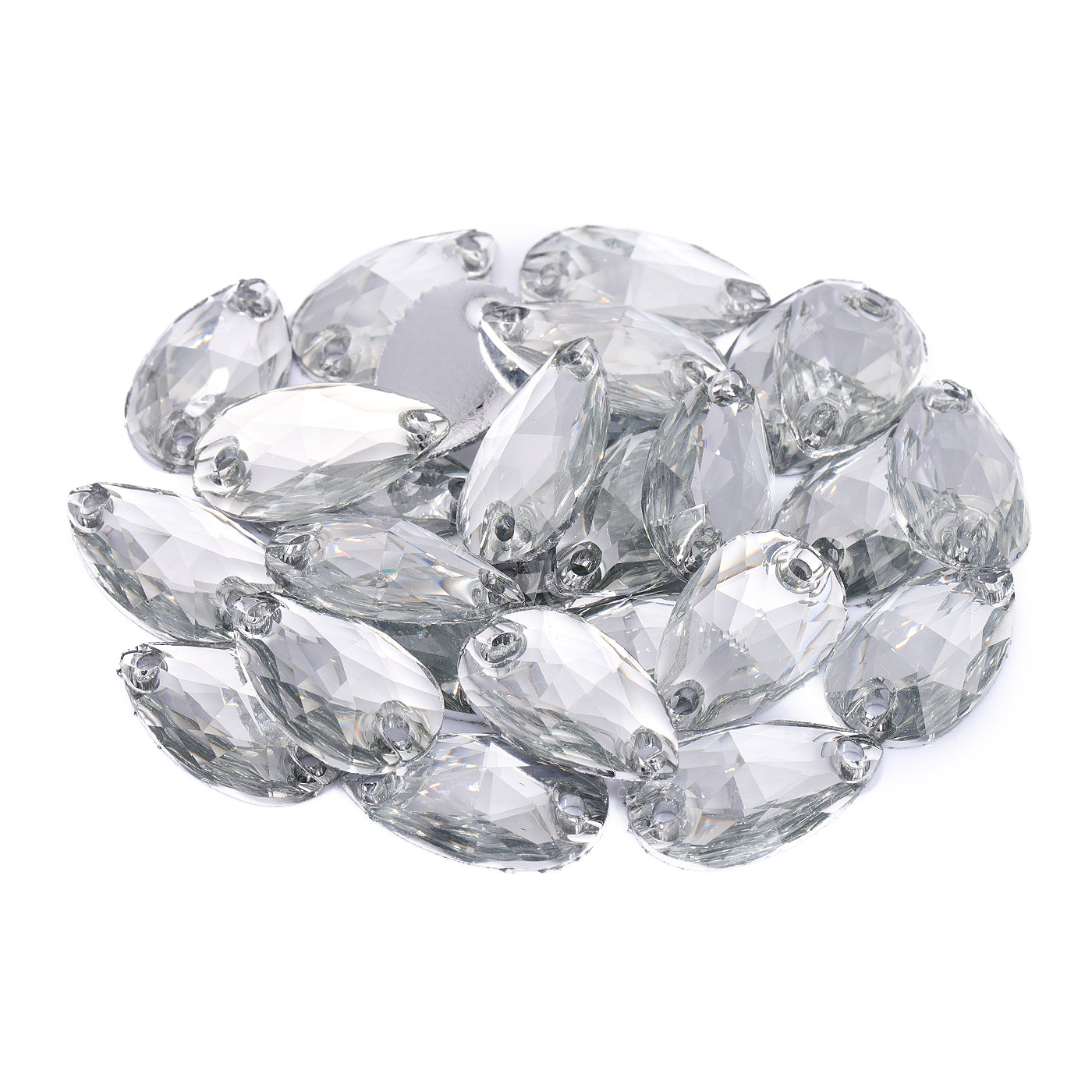 Drop Crystal Resin Sew-on Rhinestones For Dance Costume