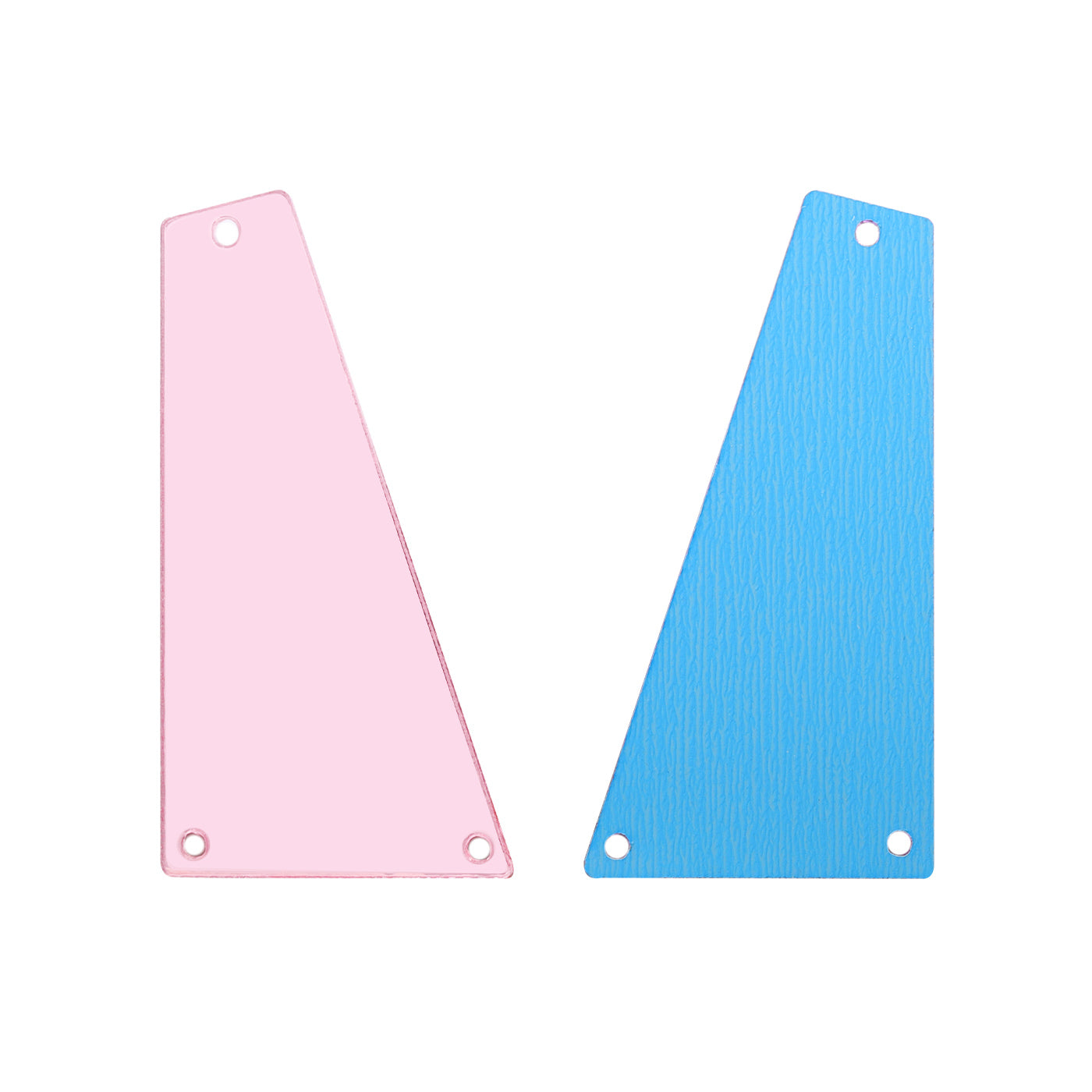 Forma de trapezoides oblíquos Multi-Colors ACRYLIC Sew-On Mirror para fantasia de dança