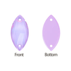 Lavender AM Navette Shape High Quality Glass Sew-on Rhinestones