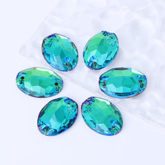 Sphinx Oval Shape High Quality Glass Sew-on Rhinestones