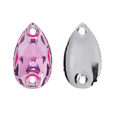 Drop Pink Resin Sew-on Rhinestones For Dance Costume