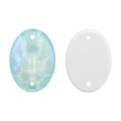 Electric Neon Light Azore Oval Shape High Quality Glass Sew-on Rhinestones