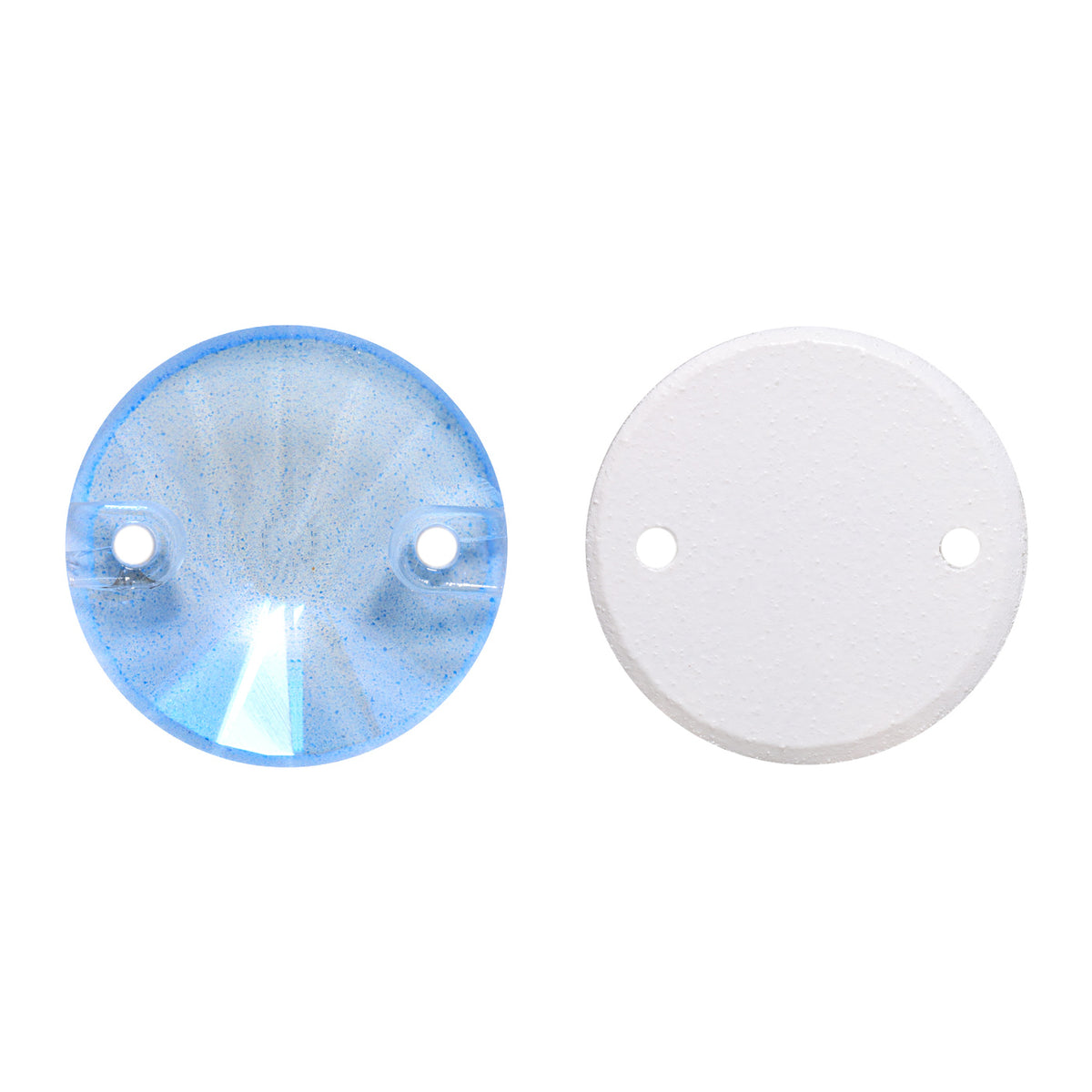 Electric Neon Light Blue Rivoli Shape High Quality Glass Sew-on Rhinestones