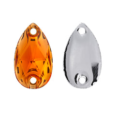 Drop Orange Resin Sew-on Rhinestones For Dance Costume