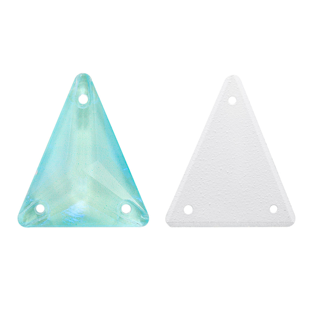 Electric Neon Light Azore Slim Triangle Shape High Quality Glass Sew-on Rhinestones