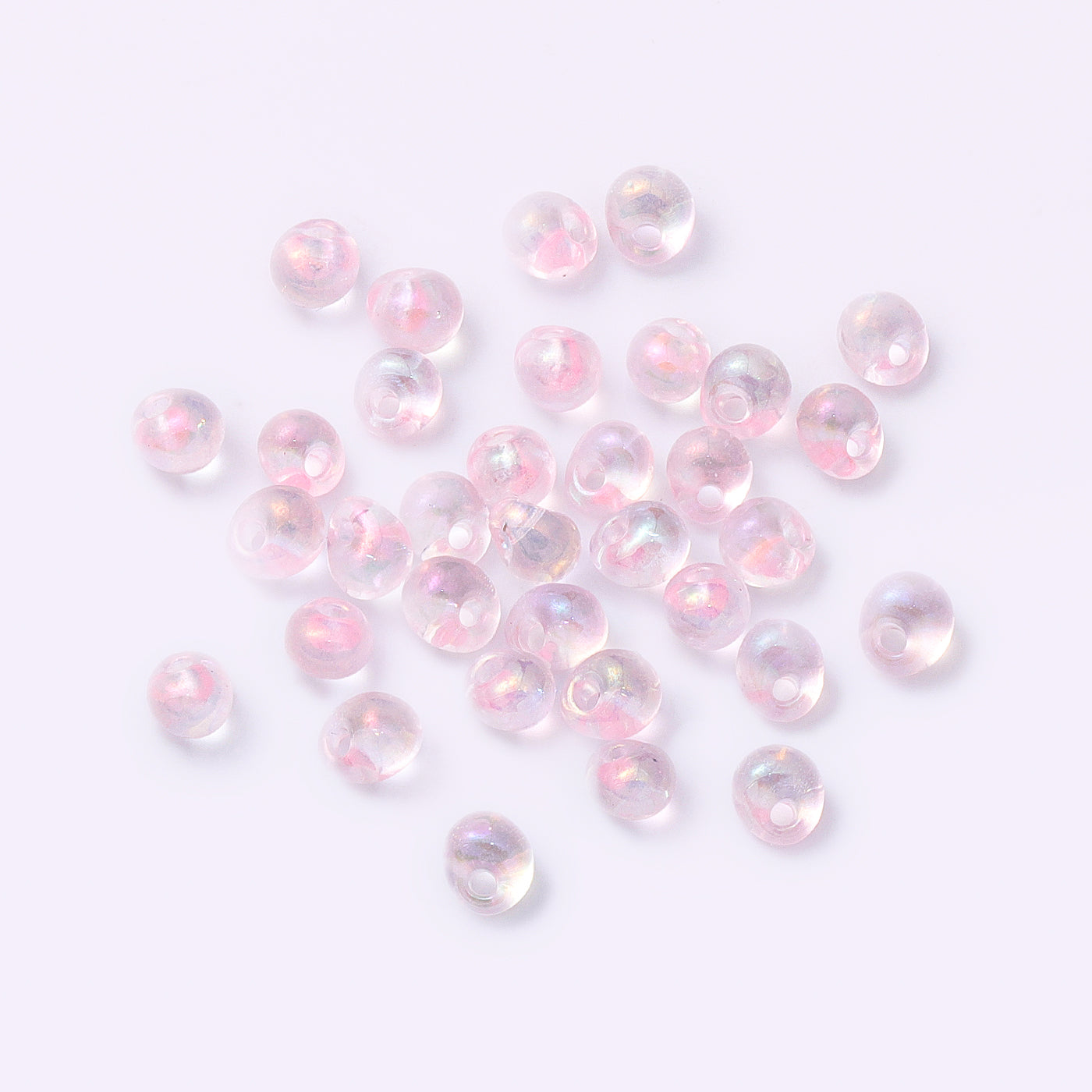 TMAB013 Transparent AB Drop Shape Glass Seed Beads