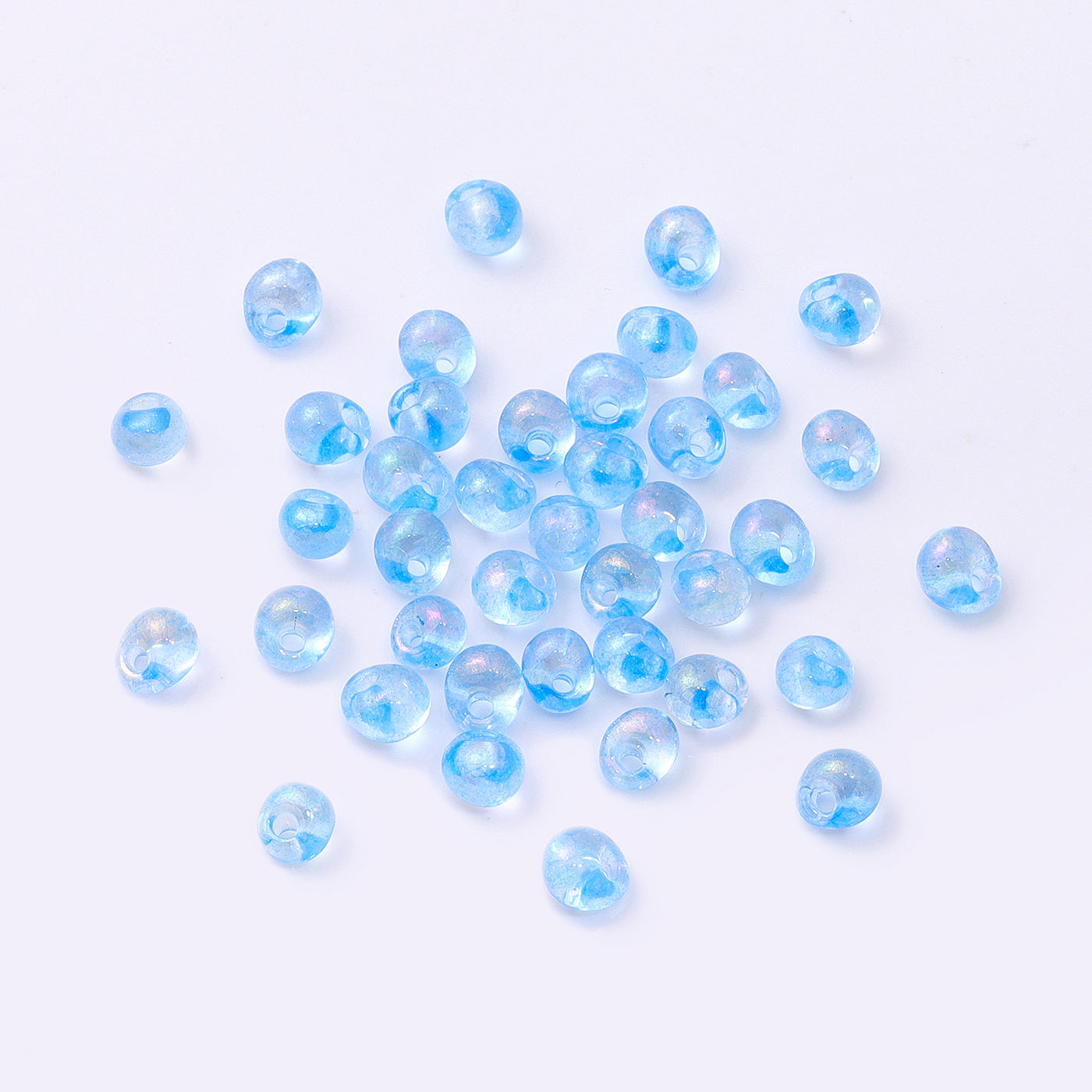 TMAB005 Transparent AB Drop Shape Glass Seed Beads WholesaleRhinestone