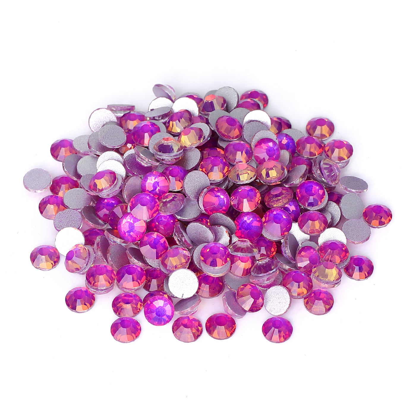 Flashing Purple Glass FlatBack Rhinestones Silver Back WholesaleRhinestone