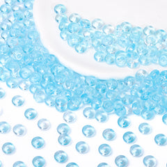 TMTG001 Transparent Candy Series Lucky Buckle Shape Glass Seed Beads