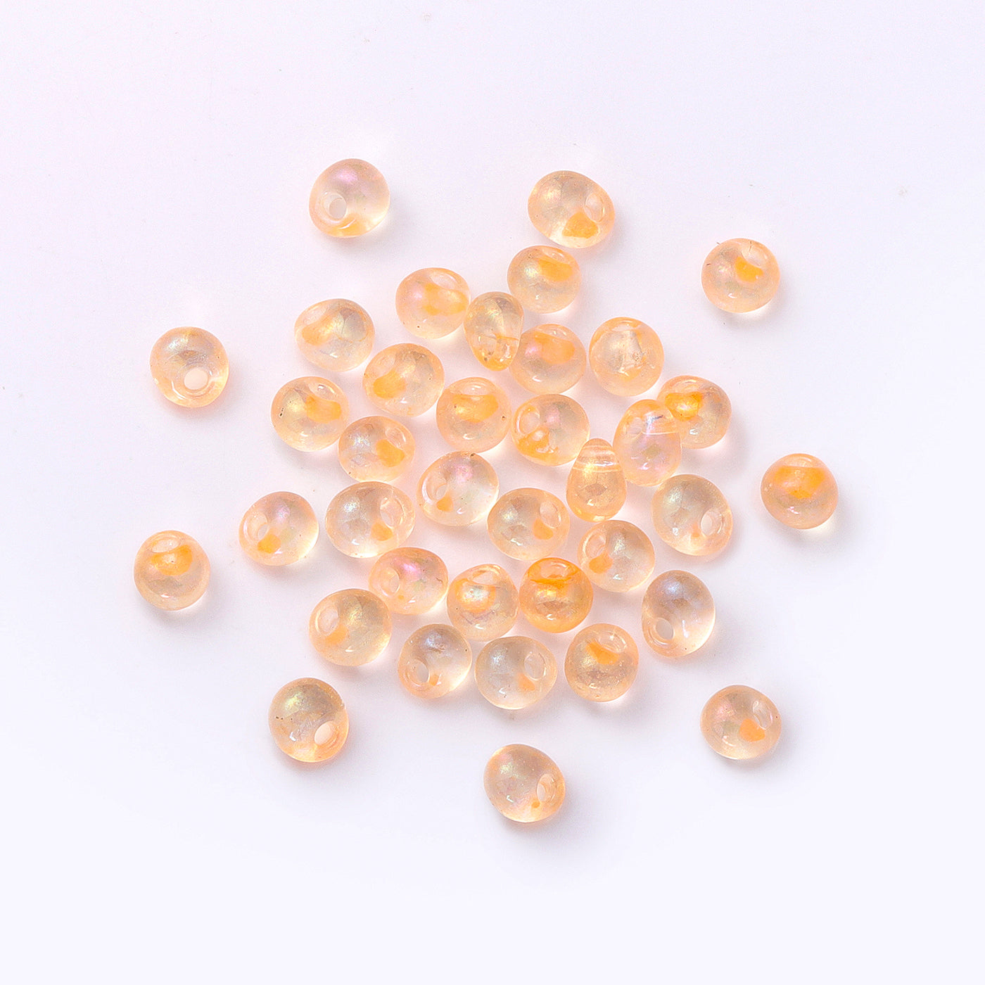 TMAB010 Transparent AB Drop Shape Glass Seed Beads