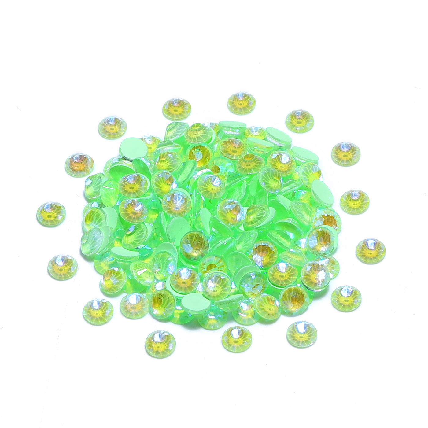 Neon Mint Mambo AB Glass FlatBack Neon Rhinestones WholesaleRhinestone