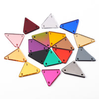 Irregular Triangle Shape Multi Colors Acrylic Sew-on Mirror For Dance Costume WholesaleRhinestone