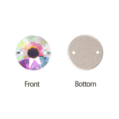 Crystal Phantom XIRIUS Round Shape High Quality Glass Sew-on Rhinestones