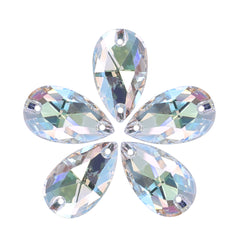 Crystal Transmission Drop Shape High Quality Glass Sew-on Rhinestones