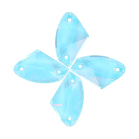 Aquamarine AM Galactic Shape High Quality Glass Sew-on Rhinestones