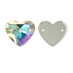 Crystal Phantom Heart Shape High Quality Glass Sew-on Rhinestones