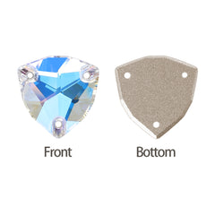 Moonlight Trilliant Shape High Quality Glass Sew-on Rhinestones