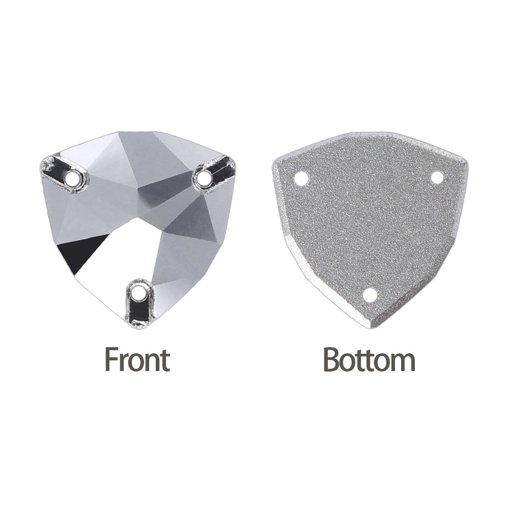 Comet Argent Light Trilliant Shape High Quality Glass Sew-on Rhinestones