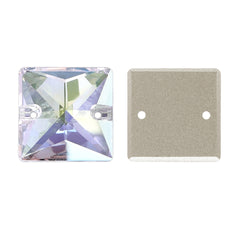 Crystal Transmission Square Shape High Quality Glass Sew-on Rhinestones