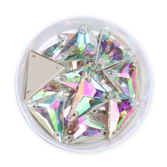 Slim Triangle Shape Crystal Phantom High Quality Glass Sew-on Rhinestones WholesaleRhinestone