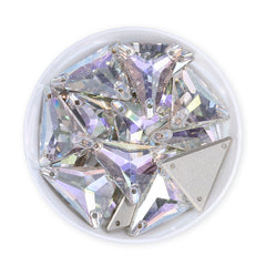 Slim Triangle Shape Crystal Transmission High Quality Glass Sew-on Rhinestones WholesaleRhinestone