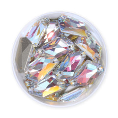 Light Crystal AB De-Art Shape High Quality Glass Sew-on Rhinestones WholesaleRhinestone