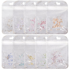 Raindrop Shape Multi Colors Small Size Glass Beveled Flat Back Fancy Rhinestones For Nail Art