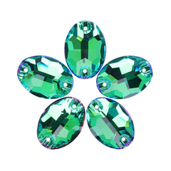 Sphinx Oval Shape High Quality Glass Sew-on Rhinestones