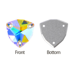 Paradise Shine Trilliant Shape High Quality Glass Sew-on Rhinestones