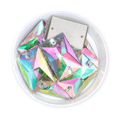 Crystal Phantom Rectangle Shape High Quality Glass Sew-on Rhinestones WholesaleRhinestone