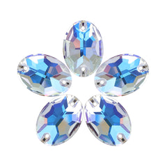 Moonlight Oval Shape High Quality Glass Sew-on Rhinestones