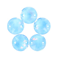 Aquamarine AM XIRIUS Round Shape High Quality Glass Sew-on Rhinestones